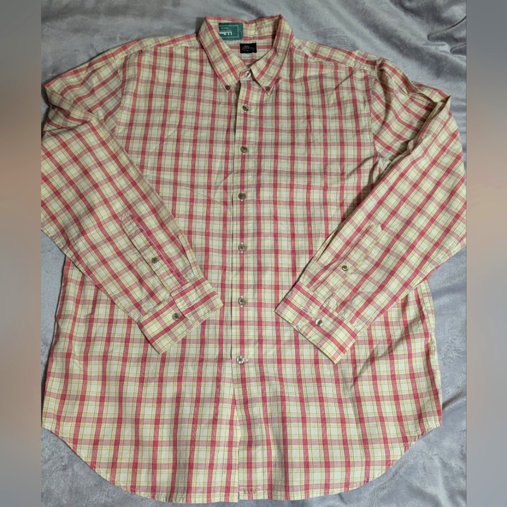 NWT LL Bean Large Freeport, Maine Soapstone Plaid Long Sleeve Casual Shirt